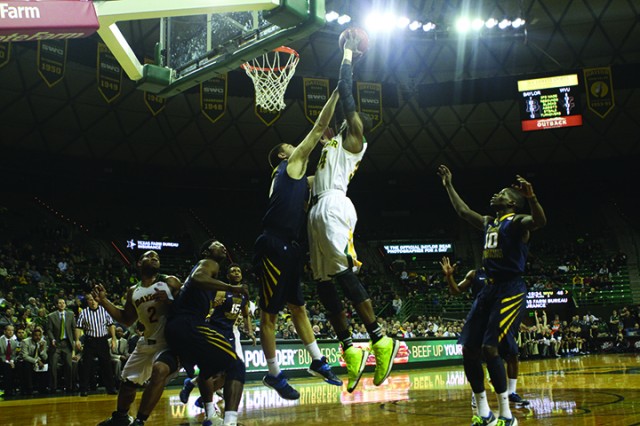 MBB fell to the WV Mountaineers 66-64 on January 28, 2014. Carlye Thornton | Lariat Photographer