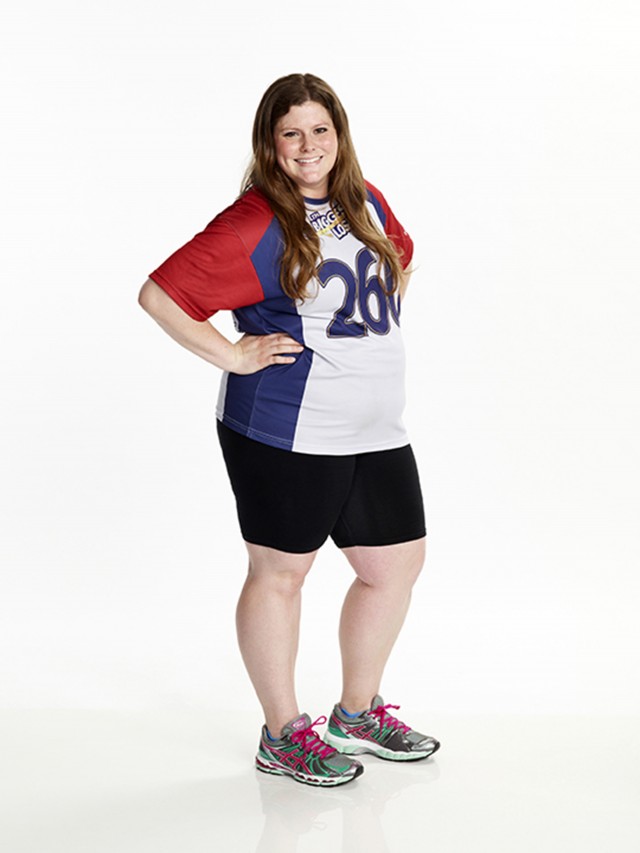 This image released by NBC shows Rachel Frederickson, a contestant on "The Biggest Loser." Fredrickson lost nearly 60 percent of her body weight to win the latest season of “The Biggest Loser” and pocket $250,000. A day after her grand unveiling on NBC, she faced a firestorm of criticism in social media from people who said she went too far. (AP Photo/NBC, Paul Drinkwater)