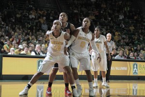 Women's basketball lost to the number one ranked University of Connecticut 66-55 at the Ferrell Center on Monday, January 13, 2013.   Travis Taylor | Lariat Photo Editor