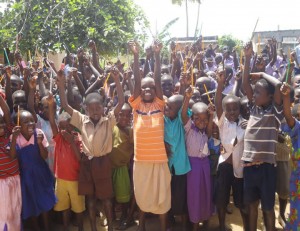 Upward Bound chose The Pencil Project as a volunteer project for the year. It helps put pencils in the hands of students around Africa and in the United States. Courtesy Photo