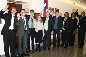Baylor Student Government officers at the Big XII on the HIll 