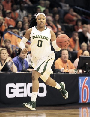 The Baylor women's basketball team defeated Oklahoma State University  65-61 in the semifinals of the Big 12 Championships on Sunday, March 9, 2014 in Oklahoma City. Travis Taylor | Lariat Photo Editor