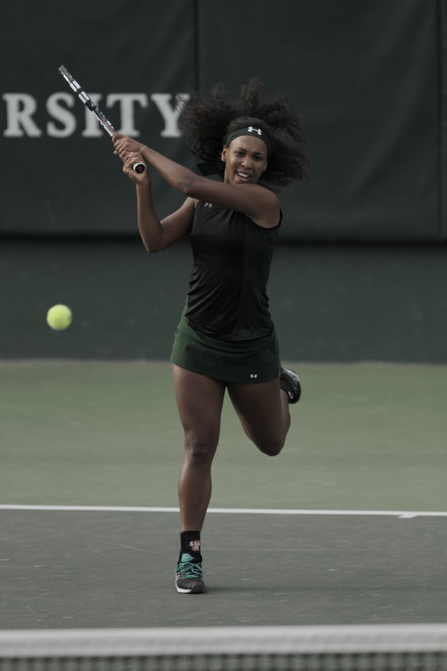 The Baylor womens tennis team lost to Texas A&M University 4-1 on Wednesday, March 19, 2014 at the Hurd Tennis Center.  