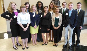 Members of the 2014 Baylor Model UN team compete at the Howard Payne University conference on March 30