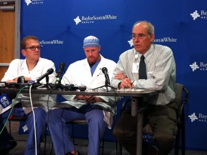 Dr. Glen Couchman,  chief medical officer of Scott and White hospital in Temple, said the patients’ conditions range from stable to significantly critical, with wounds such as gunshots to the chest, abdomen, extremities and neck.