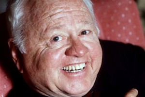 Entertainer Mickey Rooney is shown in this May 1987 file photo. Rooney, a Hollywood legend whose career spanned more than 80 years, has died. He was 93. Los Angeles Police Commander Andrew Smith said that Rooney was with his family when he died Sunday, April 6, 2014, at his North Hollywood home. (AP Photo/File)