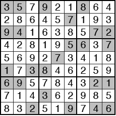 05/01/2014 Sudoku: Answers
