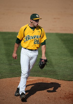 Senior right-handed pitcher Josh Michalec is Baylor’s all-time leader for saves in a single season. 
