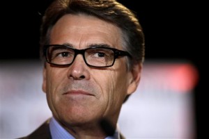 In this Aug. 8, 2014 photo Governor Rick Perry pauses as he addresses attendees at the 2014 Red State convention in Fort Worth, Texas.Tony Gutierrez | Associated Press