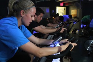 Students participate in class activities for a lifetime fitness class with instructor Van Davis in Russell Gymnasium. Davis said Baylor’s competitive nature will cause many to strive for excellence in the competition. Carlye Thornton | Lariat Photographer