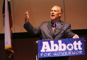 Attorney General Abbott, a candidate for governor of Texas, speaks at the Odessa Hispanic Chamber of Commerce annual banquet Wednesday at the MCM Grande Hotel and Fundome.Associated Press