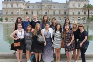 Students and faculty from Baylor’s fashion department participated in a study abroad program in Europe this summer. They are using the connections they made with professional European designers to improve the department.Courtesy Photo