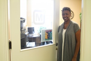 Monique Marsh-Bell, a psychologist at the counseling center, stands in the doorway of the center’s new location on the third flood of the Bill Daniel Student Center.Carlye Thornton | Lariat Photo Editor