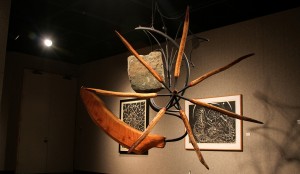 Sculptor James Surls is featured in a Martin Museum art exhibit from now until Nov. 13. His sculptures are on display alongside paintings from artist Lilian Garcia-Roig. The show features pieces that were inspired by nature.Kevin Freeman | Lariat Photographer