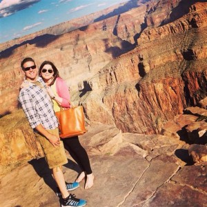 In this Oct. 21 photo provided by TheBrittanyFund.org, Brittany Maynard and her husband Dan Diaz pose at the Grand Canyon National Park.Associated Press
