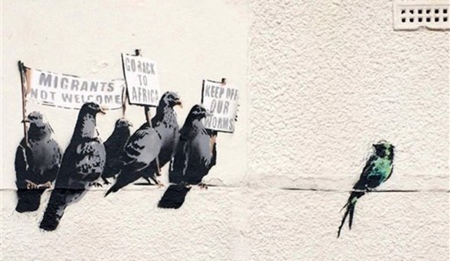 English authorities destroy Banksy art