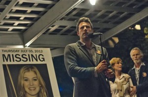 This image released by 20th Century Fox shows Ben Affleck in a scene from "Gone Girl." The 20th Century Fox thriller, which stars Ben Affleck and Rosamund Pike, will premiere in theaters on October 3.Associated Press
