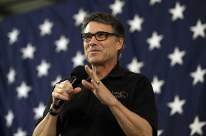 Rick Perry speaks during a conservative rally Oct. 24 in Smithfield, N.C. On Tuesday, Nov. 18, 2014, a Texas judge refused to quash two felony indictments for abuse of power.Associated Press