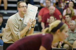 Ryan McGuyre coaches during Florida State's 3-2 win over Florida on Sept. 4. McGuyre was hired as the ninth coach at Baylor on Wednesday. Courtesy of Florida State Athletics