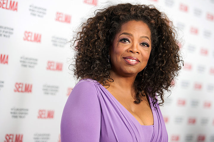 FILE - In this Dec. 6, 2014 file photo, Oprah Winfrey arrives at Selma And The Legends That Paved The Way Gala in Goleta, Calif. Winfrey is more than happy with how "Selma" has been received, no matter how many Oscar nominations. During a telephone interview Friday, Feb. 6, 2015, Winfrey said that from the moment the civil rights movie she helped produce was given a standing ovation at its first audience screening, she felt the filmmakers had "already won." Associated Press