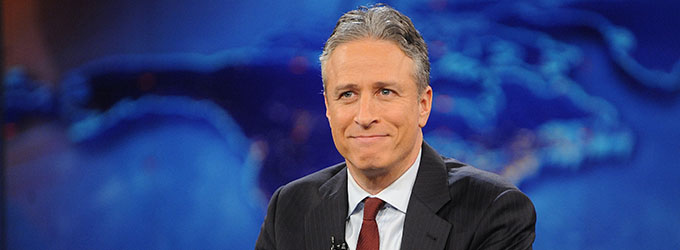 This Nov. 30, 2011, file photo shows television host Jon Stewart during a taping of "The Daily Show with Jon Stewart" in New York. Comedy Central announced Tuesday, Feb. 10, 2015, that Stewart will will leave "The Daily Show" later this year. (Associated Press)