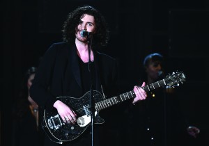 Hozier performs at the 57th annual Grammy Awards on Sunday, Feb. 8 in Los Angeles. (Associated Press)
