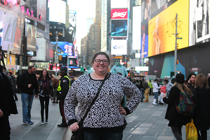 I had to stop for a quick picture in Times Square to document my time in New York City.
