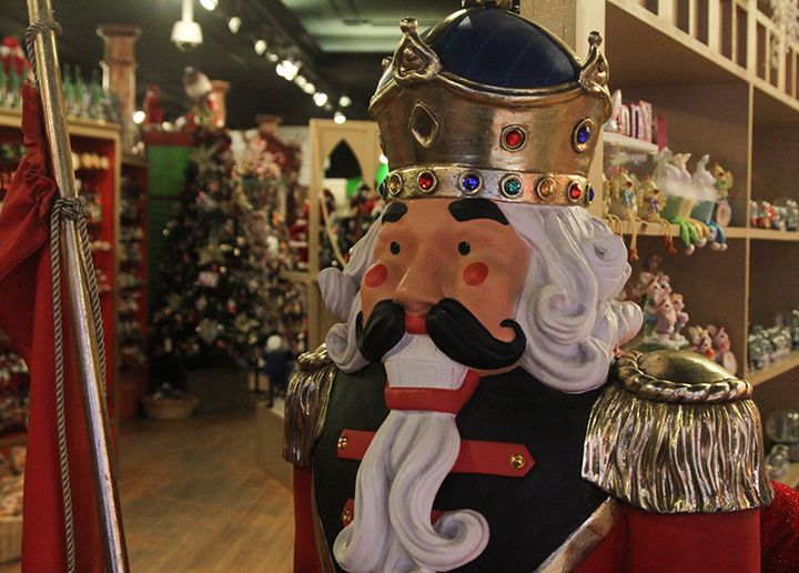 Of all the stores in Little Italy, Rae and I were very surprised to find a Christmas store that was open year round.