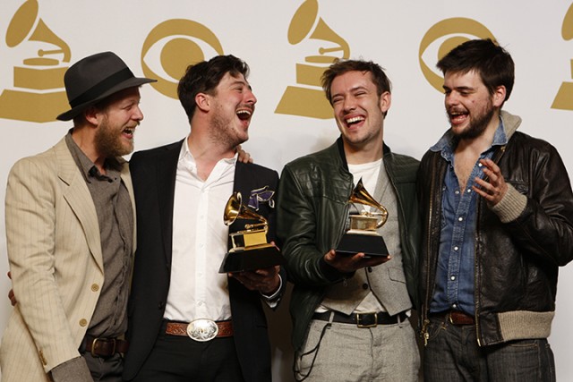British folk rock band Mumford & Sons won Album of the Year for “Babel” on Feb. 10, 2013, at the 55th Annual Grammy Awards.  Tribune News Service