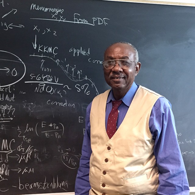 Dr. Bennie Ward, a distinguished professor in the department of physics, has worked on the supercollider in Geneva, Switzerland.  Shannon Barbour | Staff Writer