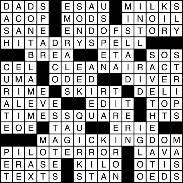 09/03/2015 Crossword: Answers