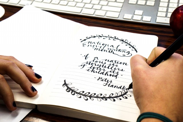 Students celebrate National Novel Writing Month