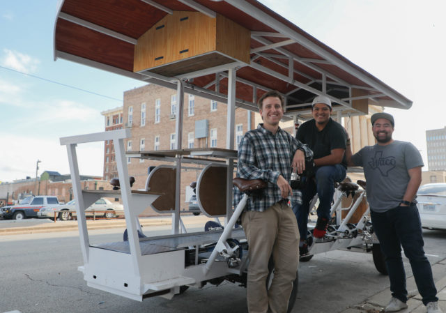 Captain Danny sails through streets of Waco on wheels