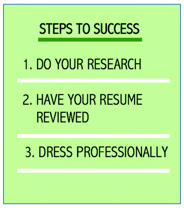 Preparation is key for career fair success