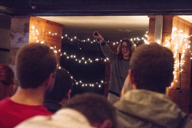 Pinewood open mic attracts comedians, laughs