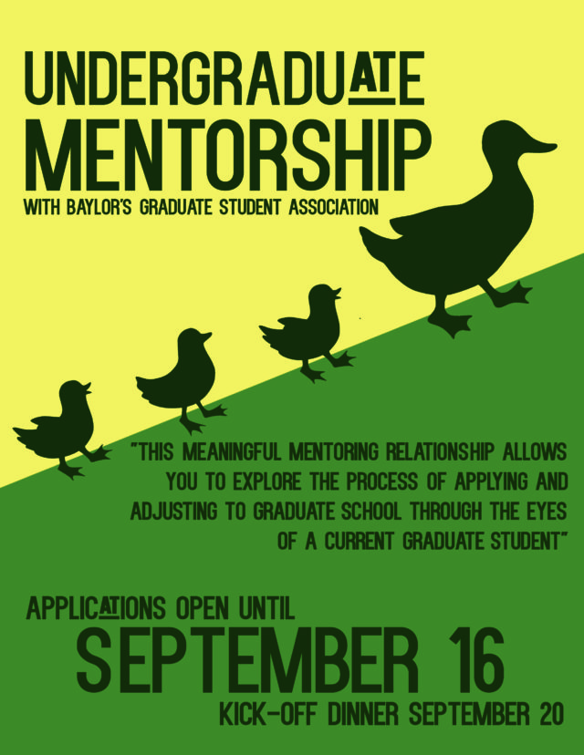 Graduate school mentorship opens applications