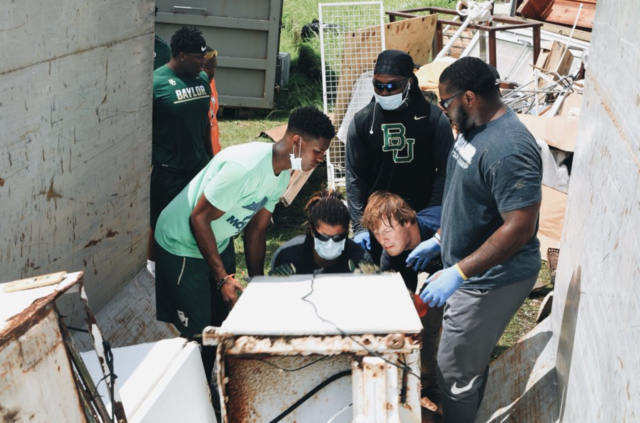 Baylor service leaders discuss how to help with Hurricane Michael relief efforts
