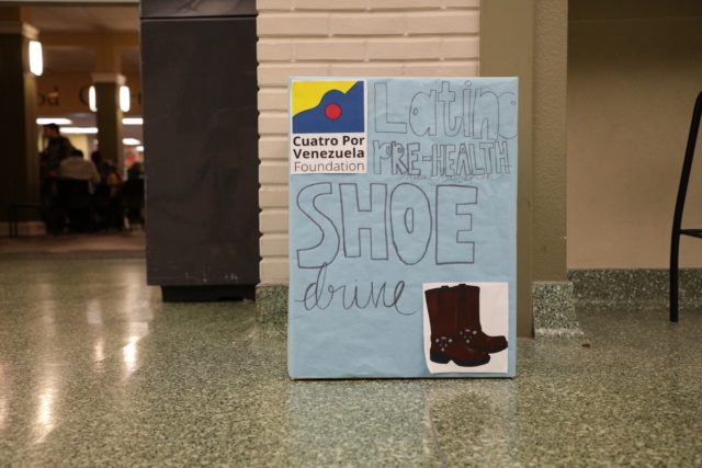 Latino organization collects shoes for Venezuela