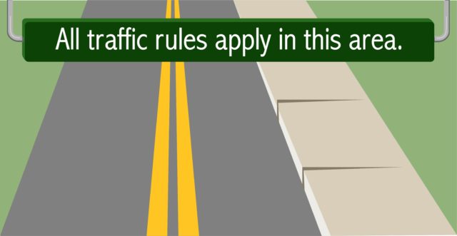 Follow sidewalk etiquette, please