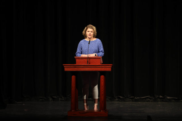 Freshman cancer survivor shares her testimony on Wednesday’s Chapel