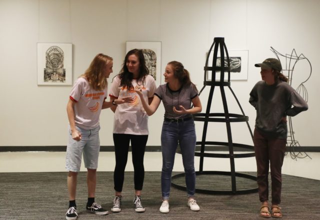 Comedy improv group preps for weekend gigs