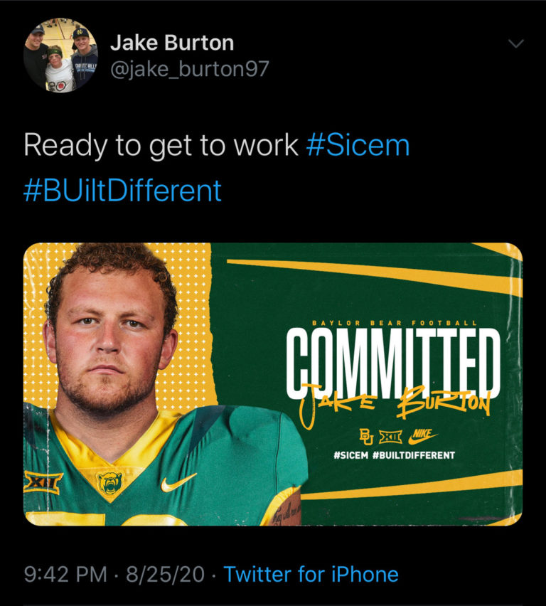 Baylor football receives new transfer commitment in UCLA offensive