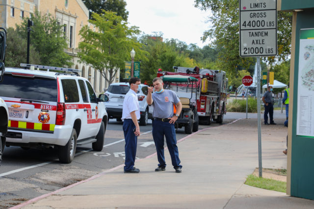 Multiple emergency and public service vehicles appeared on the campus in response to a diesel leak incident on Wednesday afternoon. Chase (Junyan) Li | Photographer & Videographer