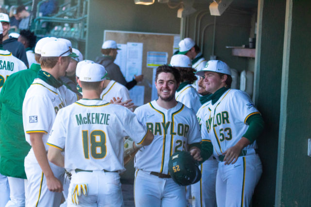 Thomas has been an important part of the Baylor lineup throughout his five years on the squad. He has a career batting average of .321, and has driven in 123 RBI. DJ Ramirez | Sports Editor