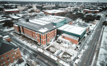 Free Falling Ice Over Campus