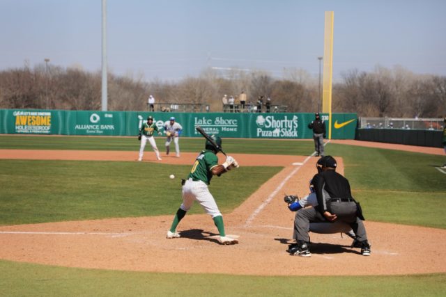 Baylor baseball finished up the series against No. 23 Duke University with a loss on Sunday evening at Baylor Ballpark. Despite the loss the Bears still clinched the series 2-1. Grace Fortier | Photographer