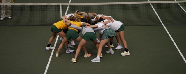 No. 17 Baylor women’s tennis lost to No. 39 University of Central Florida on Feb. 27 at the USTA National Campus in Orlando, Fla.
Photo courtesy of Baylor Athletics.