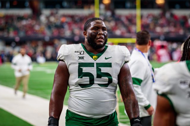 Offensive lineman Xavier Newman-Johnson was signed by the Tennessee Titans after going undrafted.
Photo courtesy of Baylor Athletics