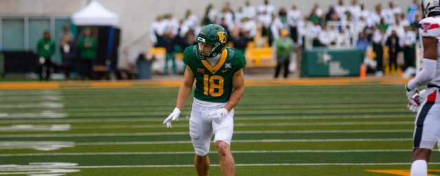 Wide receiver Drew Estrada was signed by the Houston Texans after going undrafted.
Photo courtesy of Baylor Athletics