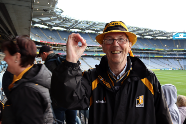 Kilkenny fans show their pride by posing for a photo. Photo courtesy of Kenzie Campbell